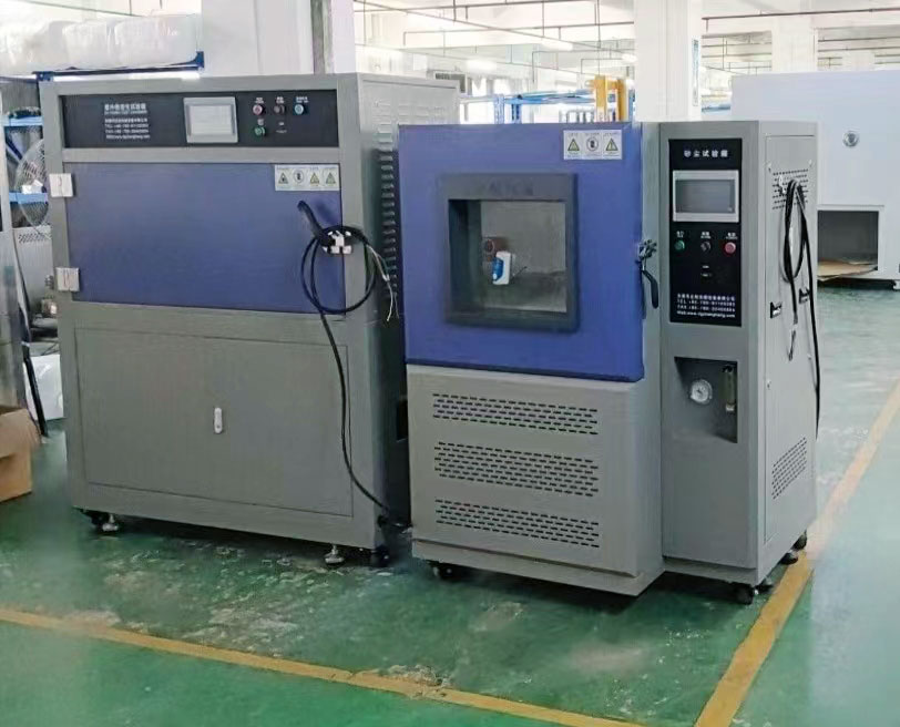 沙塵試驗(yàn)箱和紫外線試驗(yàn)箱送貨至珠?？蛻艄? height=